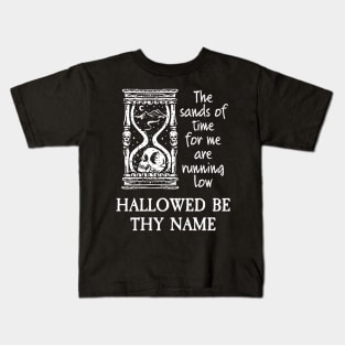 Hallowed Be Thy Name Fan Art - Heavy Metal and Dark Academia Kids T-Shirt